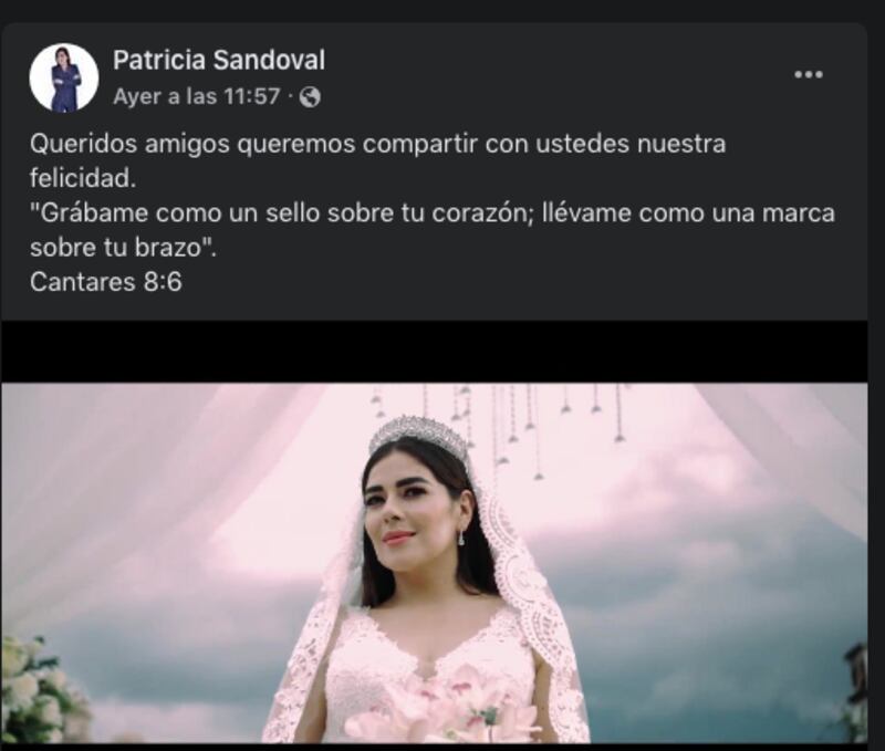 Gendry se casó con Patricia Sandoval.