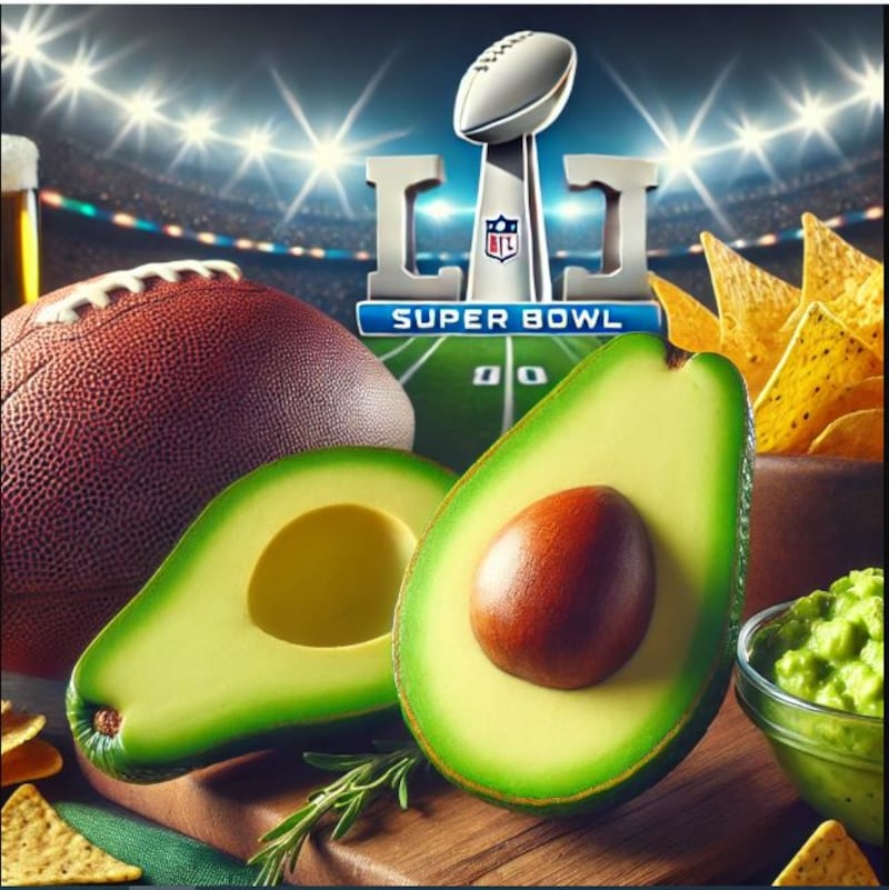 Aguacate y el Super Bowl son buena combinación.