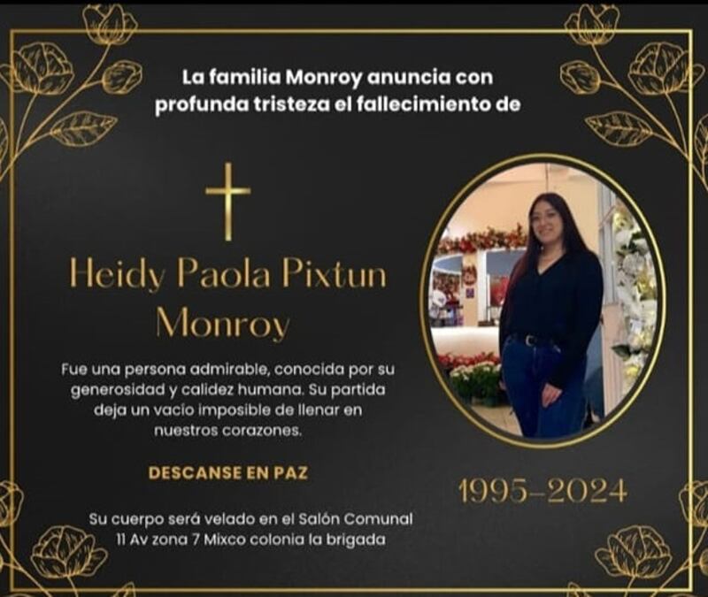 Así despiden familiares a Heydi.