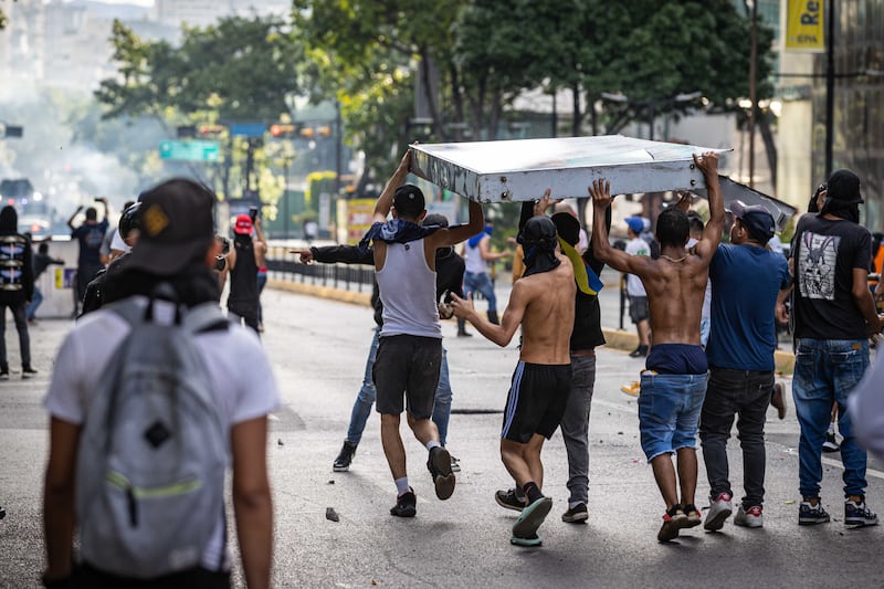 Protestas en Caracas