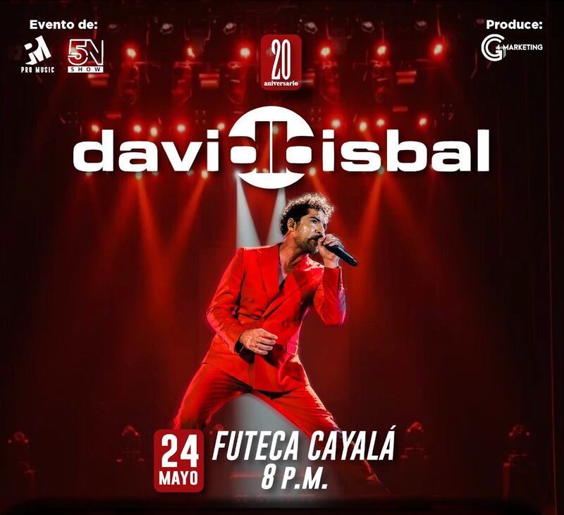 David Bisbal regresa a Guatemala con su tour: “20 aniversario”