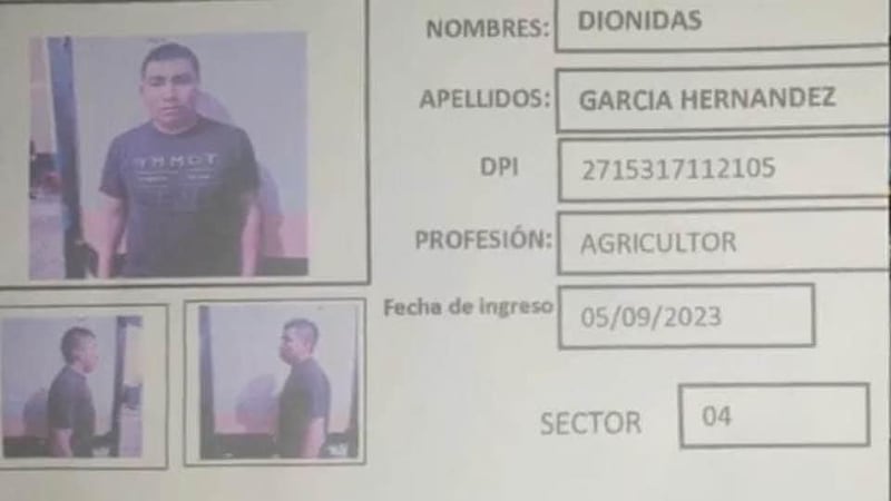 El privado de libertad, Dionidas García Hernández, se fugó de la cárcel.