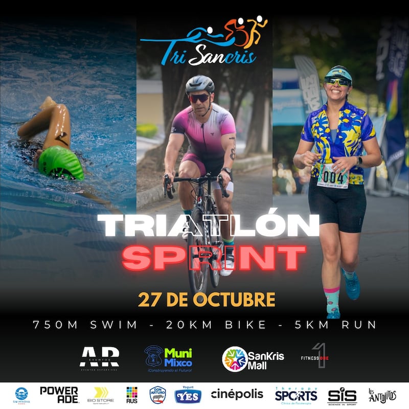 Tercera edición del triatlón en San Cristóbal.